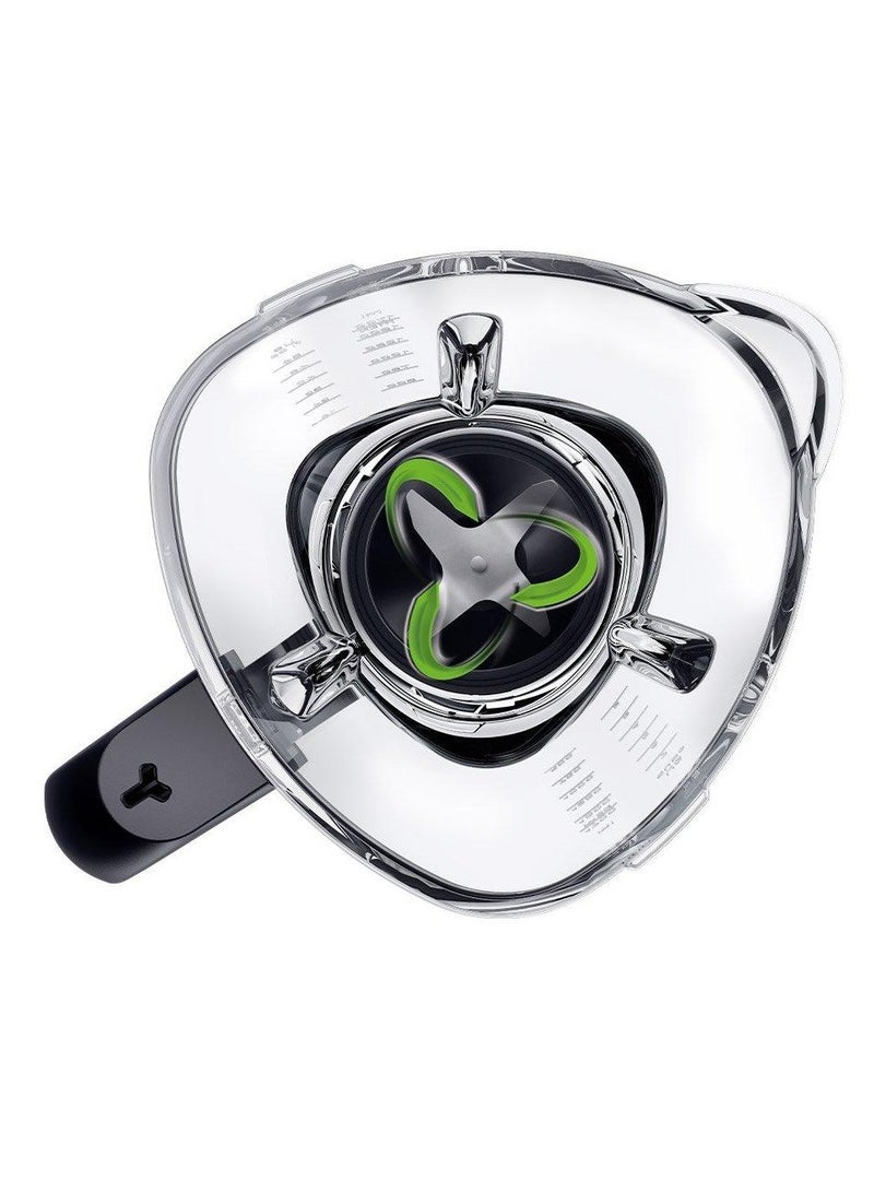 BRAUN Power Blender7, Glass Jug, 30K rpm Motor, 10 Speeds, 9 Food Programs, Smoothie program with Tritan bottle 600ml, TriAction Technology, 10 Speed, Pulse Function, PrecisionCrush Blade, Clean Program 2 L 1400 W JB7551BK Black & Silver - Image 4