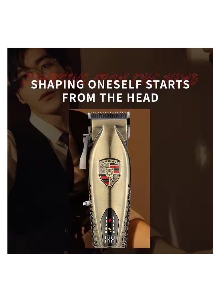 KM-2230 Men Cordless Hair Clippers Salon Series Barber Clipper Rechargeable Professional Electric Hair Clipper Multicolor