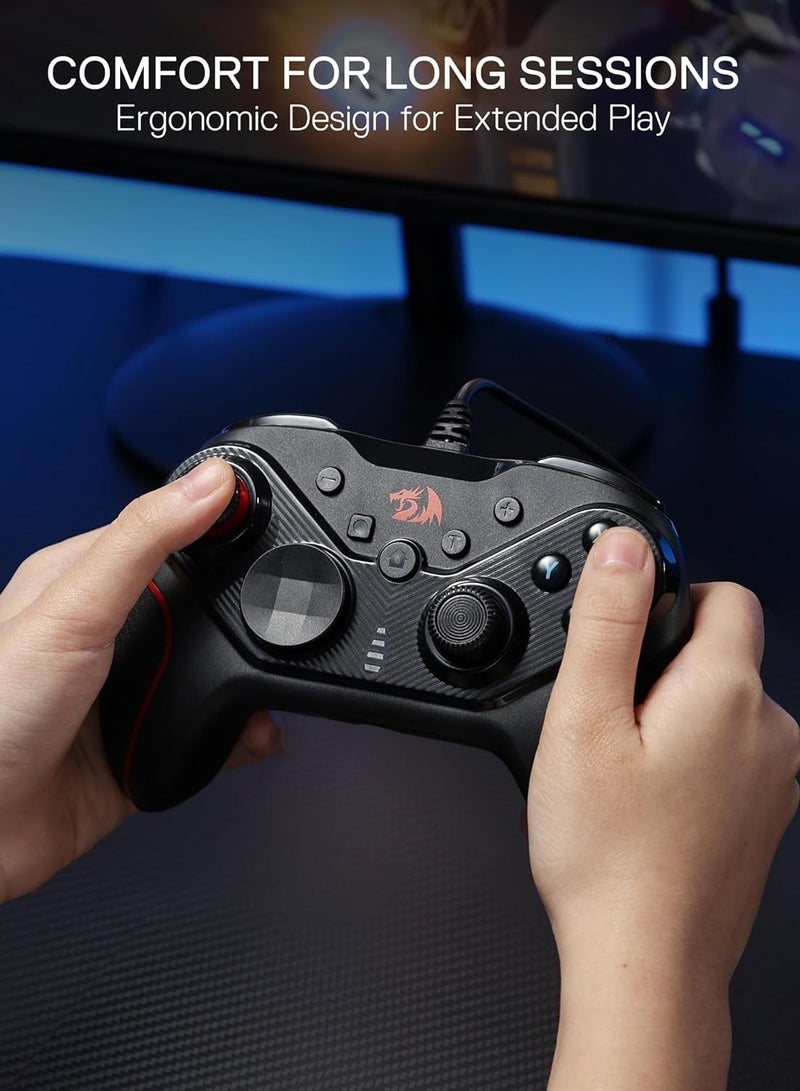ريدراجون - Wired Gaming Controller G710 - Dual Vibration Motors, Rapid Trigger, Ergonomic Design, 4 Programmable Keys, Customizable Macros, Adjustable Joystick Heights - Work for PC & Android & NS - Image 1