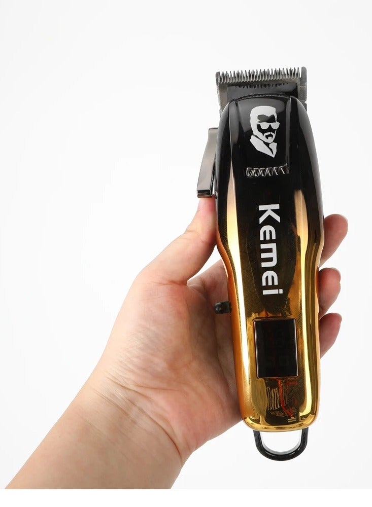 Kemei KM-8501 Professional Hair Clipper For Men Adjustable Cordless Electric Hair Trimmer Rechargeable Hair Cutting Machine Set Multicolour - Image 2
