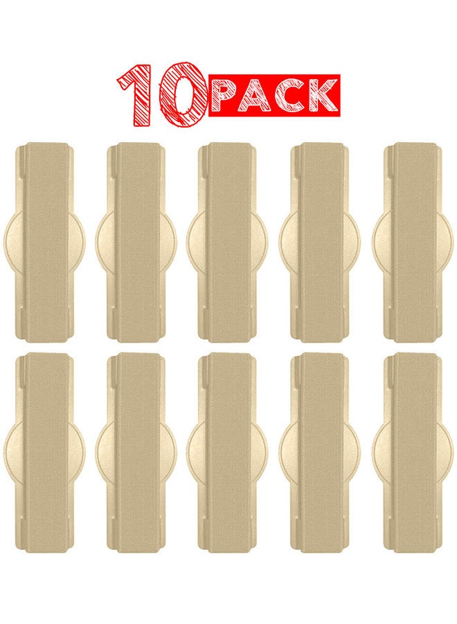 MARGOUN 10Pakcs, Finger Grip Phone Holder - Compact and Ergonomic Design Anti Slip Mobile Phone Back Grip Holder Gold  - Image 1