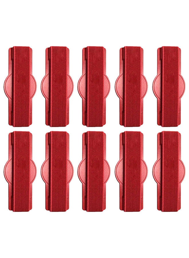 MARGOUN 10Pakcs, Finger Grip Phone Holder - Compact and Ergonomic Design Anti Slip Mobile Phone Back Grip Holder Red  - Image 2