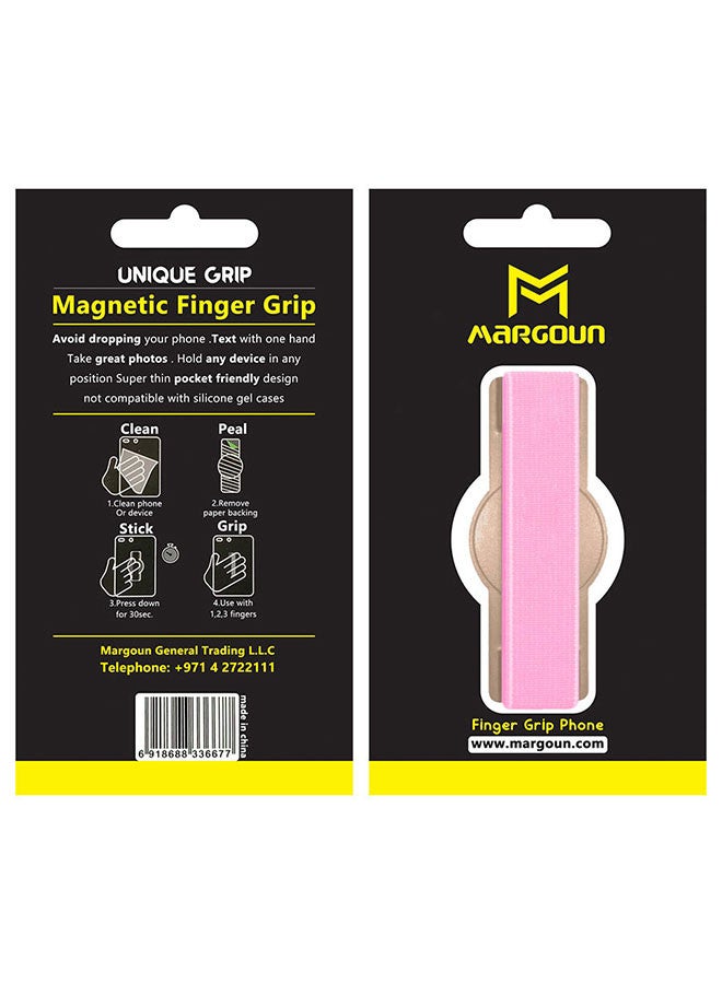 MARGOUN 10Pakcs, Finger Grip Phone Holder - Compact and Ergonomic Design Anti Slip Mobile Phone Back Grip Holder Pink - Image 4