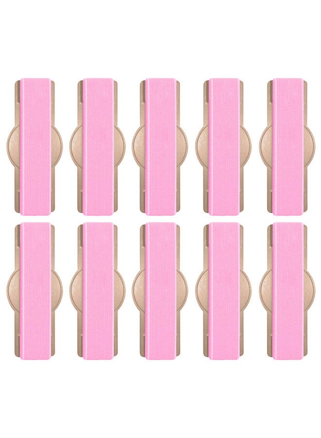 MARGOUN 10Pakcs, Finger Grip Phone Holder - Compact and Ergonomic Design Anti Slip Mobile Phone Back Grip Holder Pink - Image 2