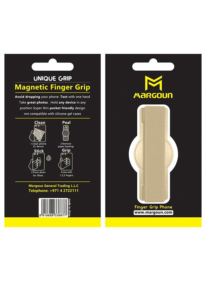 MARGOUN 10Pakcs, Finger Grip Phone Holder - Compact and Ergonomic Design Anti Slip Mobile Phone Back Grip Holder Red Gold  - Image 5