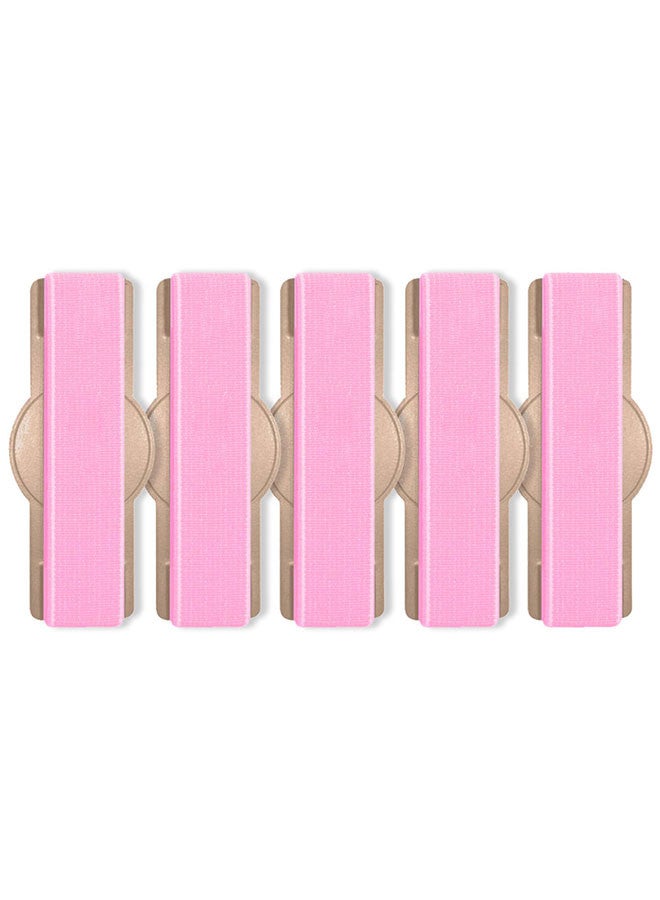 MARGOUN 5Packs, Finger Grip Phone Holder - Compact and Ergonomic Design Anti Slip Mobile Phone Back Grip Holder Pink-5 - Image 2