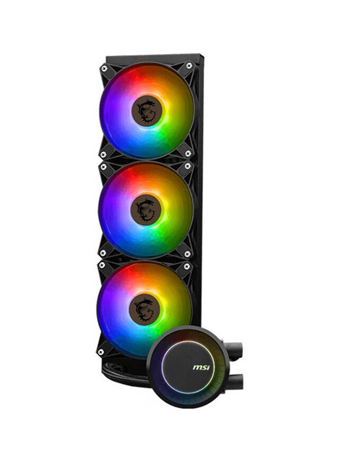 MSI MAG Coreliquid E360 Liquid CPU Cooler, 360mm Radiator, 3x Fans Included, 75.04 CFM Fan Airflow, 3000 RPM Pump Speed, Fluid Dynamic Bearing, 306-7ZW6E17-C24 Black  - Image 4