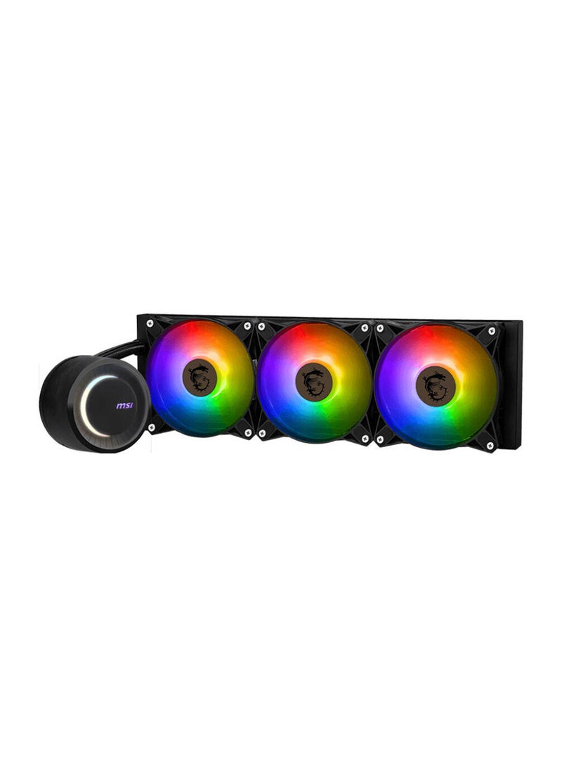 MSI MAG Coreliquid E360 Liquid CPU Cooler, 360mm Radiator, 3x Fans Included, 75.04 CFM Fan Airflow, 3000 RPM Pump Speed, Fluid Dynamic Bearing, 306-7ZW6E17-C24 Black  - Image 3