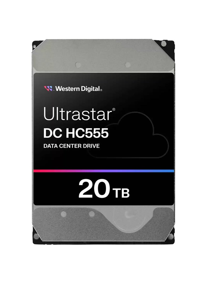 WD - Ultrastar HC555 20TB Internal Hard Drive, 512MB Cache Size, 7200 RPM Speed, SATA 6Gb/s Interface, EAMR Technology, HelioSeal, 285MB/s Transfer Rate, 3.5'' Form Factor, Compatible With Windows / Server / Linux | 0B48724 - WUH722020CLE6L4 20 TB - Image 1