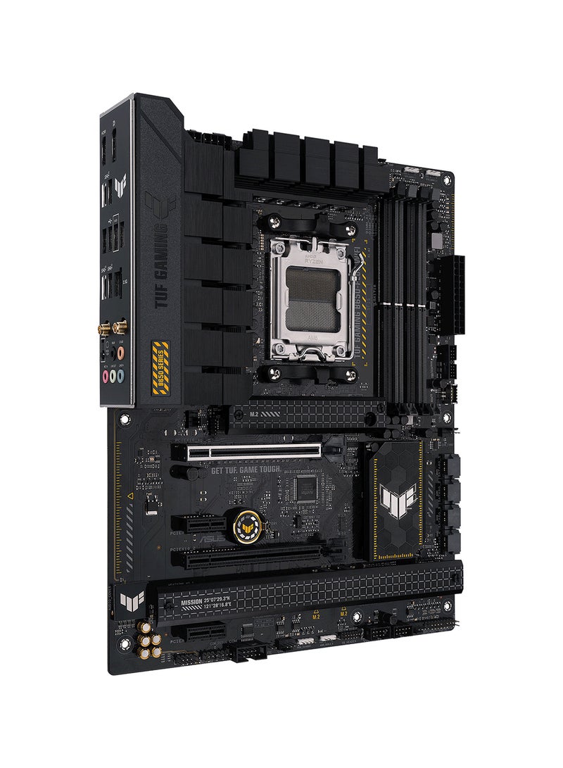 أسوس Tuf Gaming B650-Plus Wifi DDR5 ATX Motherboard, AMD Socket AM5, B650 Chipset, 2.5Gb Ethernet, Bluetooth, WiFi 6E 6GHz, Max 128GB 4xDIMM Memory, PCIe 4.0x16, 3xM.2 Slot | 90MB1BZ0-M0EAY0 Black  - Image 2