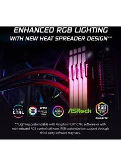 Kingston Fury Beast RGB 32GB DDR5 Dual Desktop Memory Kit, 6000 MHz Memory Speed, CL36 CAS Latency, 288-Pin Kit, Intel XMP 3.0 Ready, KF560C36BBE2AK2-32 32 GB  - Image 2