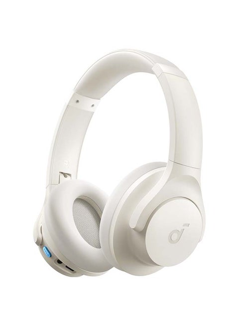 Q11i Wireless Over-Ear Bluetooth Headphones by Anker, Deep Bass, 60H Playtime, Hi-Res Audio, Detachable Ear Cushions, Multipoint Connection White