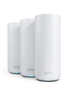 NETGEAR ORBI 770 SERIES TRI-BAND WIFI 7 MESH SYSTEM - Router + 2 Satellite Extenders - Covers up to 8,000 sq. ft., 100 Devices - 2.5 Gig Internet Port - BE11000 802.11be (up to 11Gbps) – 3 PACK White  - Image 2