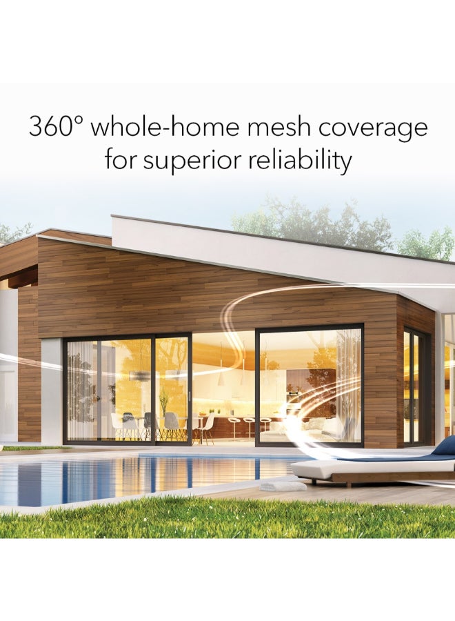 NETGEAR - ORBI 770 SERIES TRI-BAND WIFI 7 MESH SYSTEM - Router + 2 Satellite Extenders - Covers up to 8,000 sq. ft., 100 Devices - 2.5 Gig Internet Port - BE11000 802.11be (up to 11Gbps) – 3 PACK White - Image 1