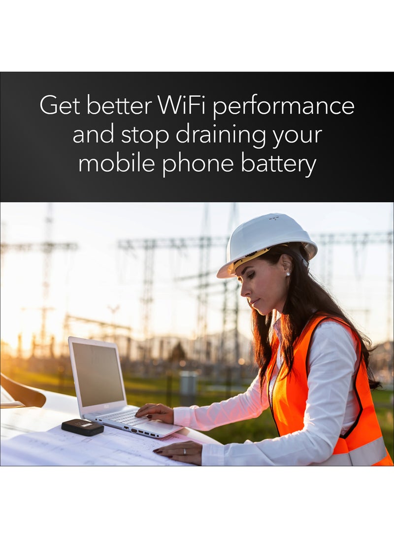 NETGEAR - NIGHTHAWK M3 5G ROUTER MOBILE HOTSPOT – Up to 2.5 Gbps Speed, High-Speed Portable WiFi for Home or Travel, Supports Multiple Devices Simultaneously, Ideal for Remote Work Black - Image 1