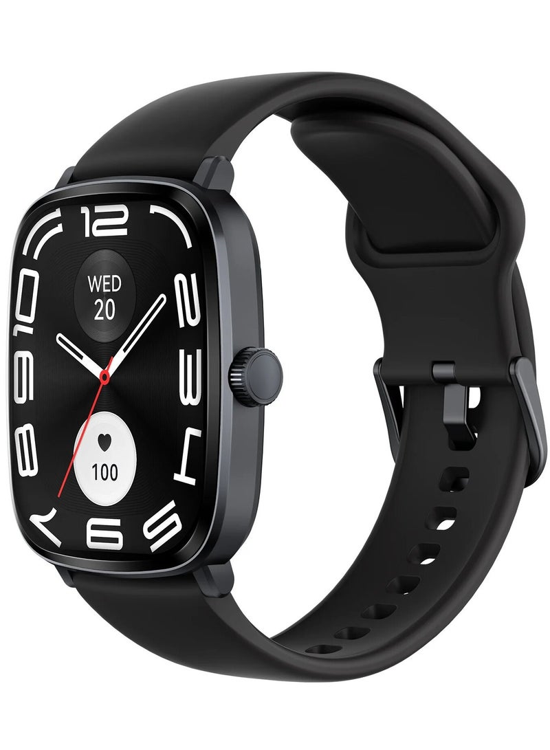 Haylou Smart Watch for Men Women,2.01" AMOLED Display Smartwatch with Bluetooth Call(Answer/Make),Two Straps,Fitness Tracker with 150 Sport Modes,IP68,Compatible with iOS and Android RS5 Black  - Image 3