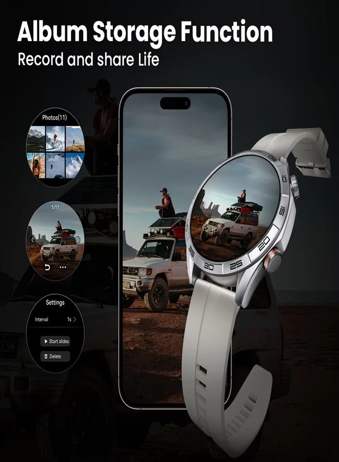 Haylou - Smartwatch 1.58 AMOLED Display, 15 Days Battery Life, Health and Fitness Tracking, Notifications Alerts, 100+ Sports Modes, Dynamic Watch Faces and Supports NFC Access Control SOLAR-5 Silver - Image 1