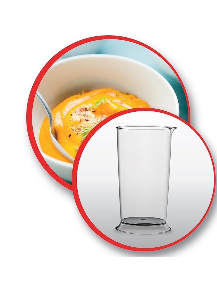 Moulinex Optichef Hand Blender 1000 Watts 12 Functions 500 ML Chopper White DD6551EG  - Image 4