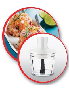 مولينكس Optichef Hand Blender 1000 Watts 12 Functions 500 ML Chopper White DD6551EG  - Image 5