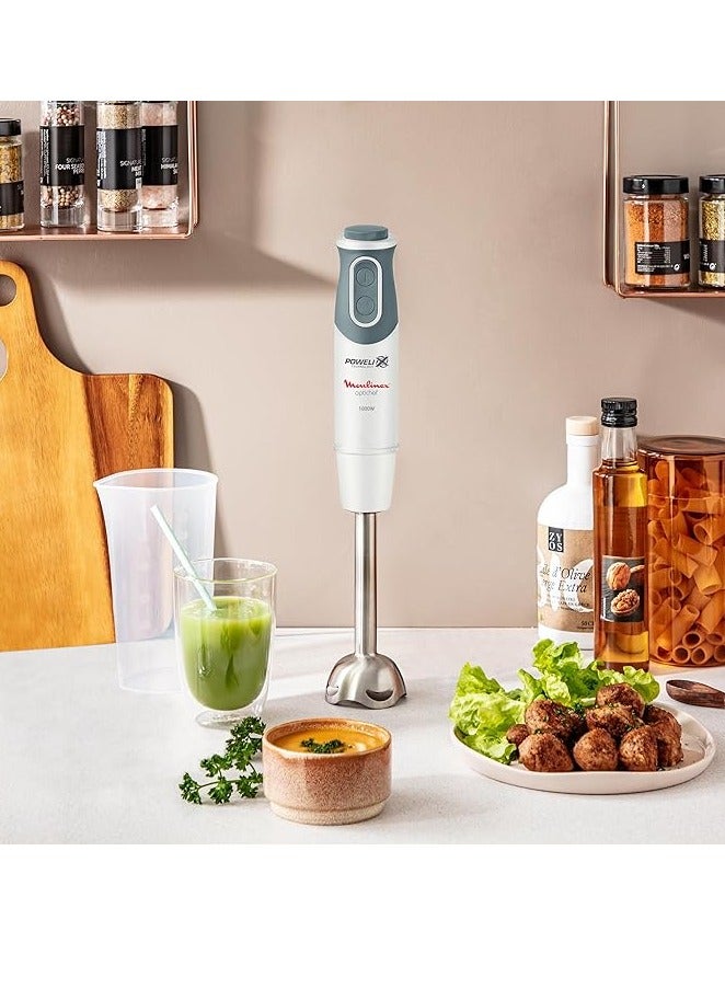 Moulinex Optichef Hand Blender 1000 Watts 12 Functions 500 ML Chopper White DD6551EG  - Image 2