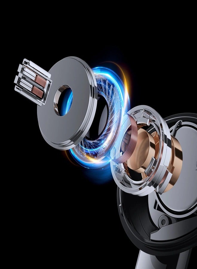 Haylou Wirless Earphone with Pure Hi-Fi Sound and Active Noise Cancellation, Clear Quality Call, Long Battery Life, 5.3 Bluetooth Stable Connection & Easily Switch Between Various Devices W1 ANC T007 Silver - Image 5