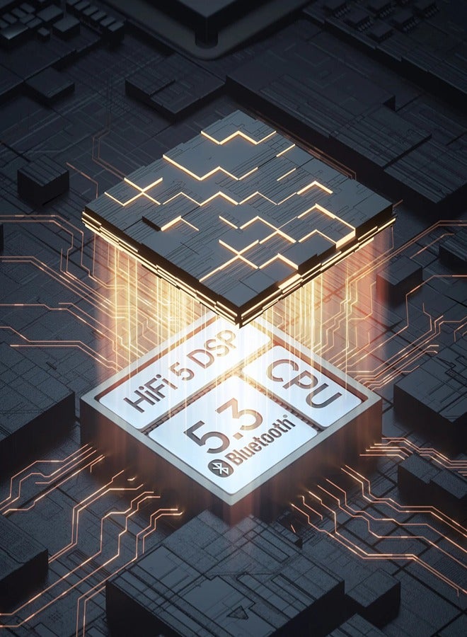 Haylou Wirless Earphone with Pure Hi-Fi Sound and Active Noise Cancellation, Clear Quality Call, Long Battery Life, 5.3 Bluetooth Stable Connection & Easily Switch Between Various Devices W1 ANC T007 Silver - Image 4