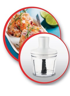 مولينكس Optichef Hand Blender 1000 Watts 12 Functions 500 ML Chopper DD6551EG White  - Image 5