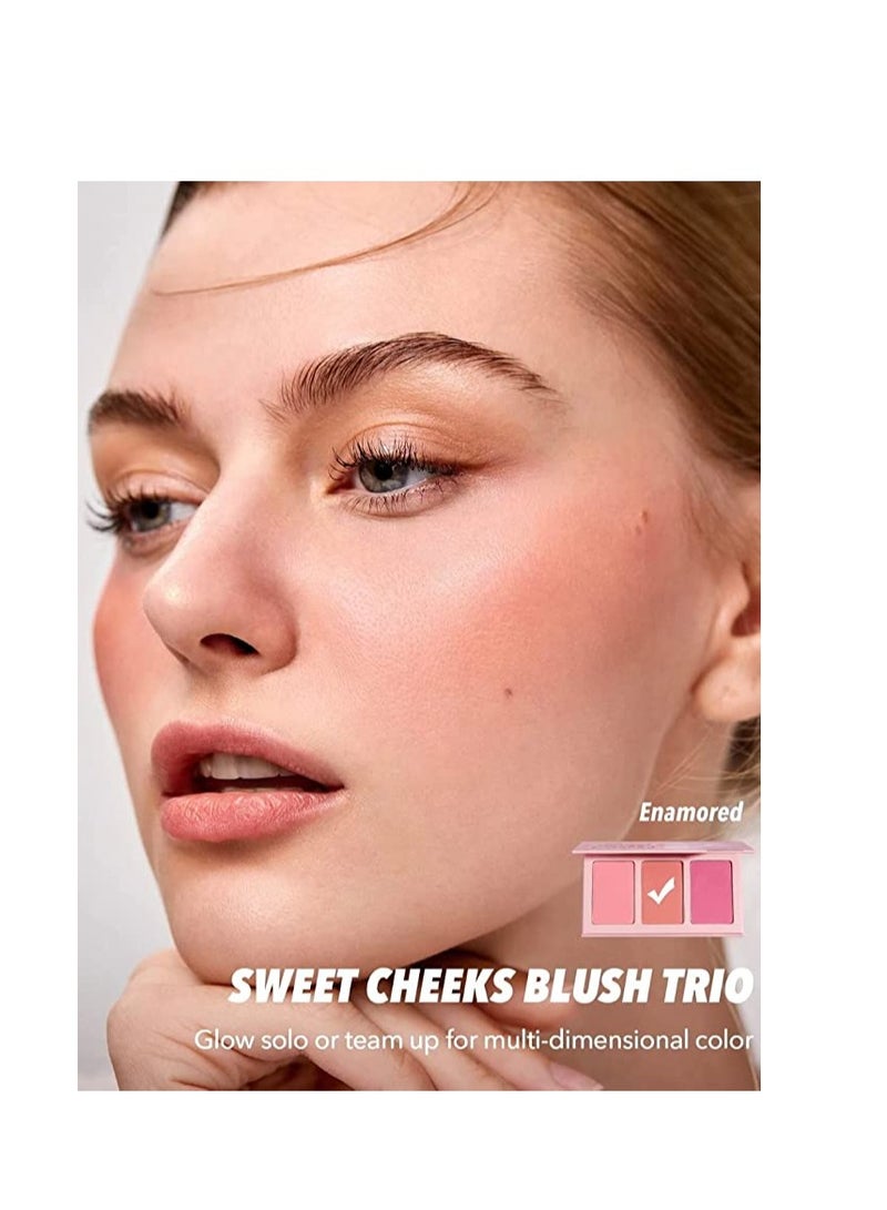 SHEGLAM SWEET CHEEKS BLUSH TRIO - ENAMORED - Image 4