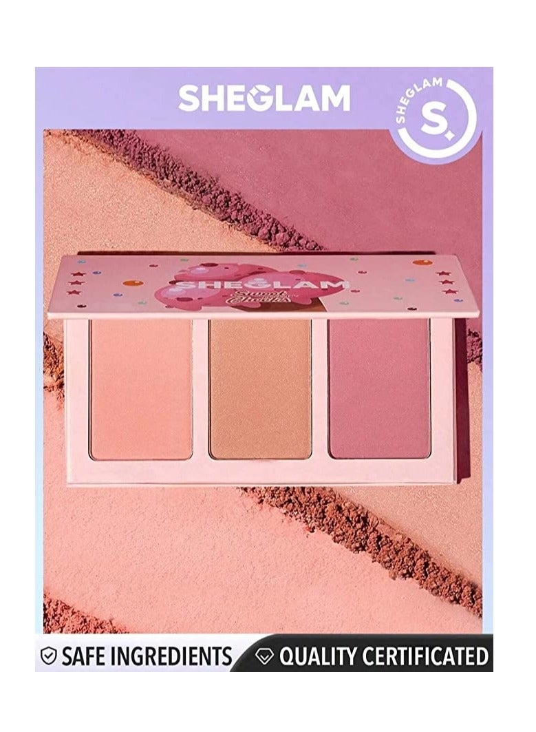 SHEGLAM SWEET CHEEKS BLUSH TRIO - ENAMORED - Image 1