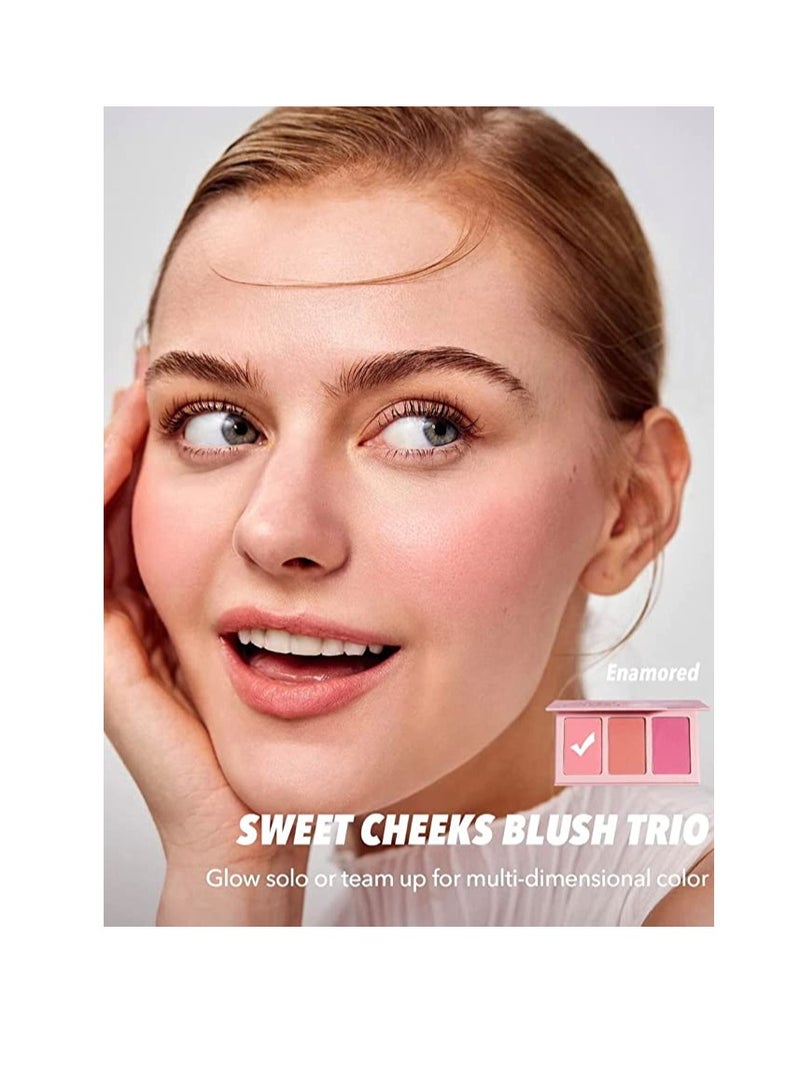 SHEGLAM SWEET CHEEKS BLUSH TRIO - ENAMORED - Image 3