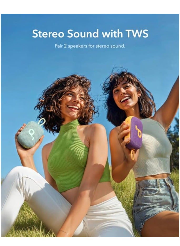 Soundcore - Soundcore Select 4 Go Ultra Portable Bluetooth Speaker by Anker, 20H Playtime, IP67 Waterproof and Dustproof, Floatable, Customisable Pro EQ, Wireless Stereo Pairing, Ideal for Home, Outdoors, Hiking Green - Image 1