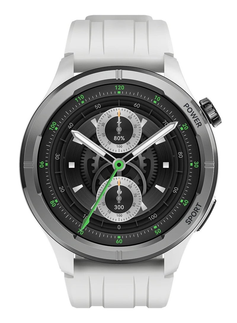 Haylou - Smart Watch for Men, 1.53" HD Display, Smart Message Notifications, Health Monitoring, Bluetooth 5.3 Connection, 150+ Watch Faces, 127 Workout Modes and 7 Days Long Battery Life Solar Neo HF008 Silver - Image 1