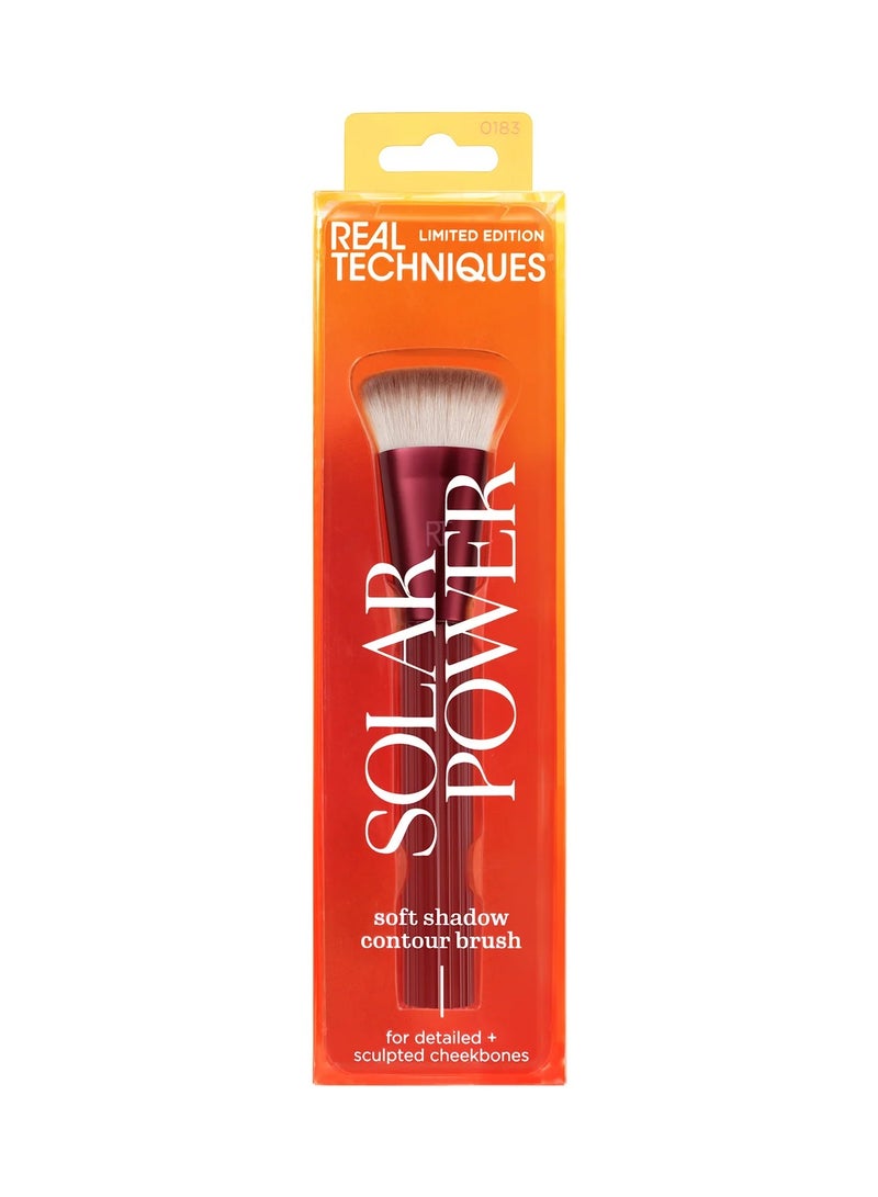 REAL TECHNIQUES Solar Power Soft Shadow Contour Brush 1 Count Orange  - Image 1