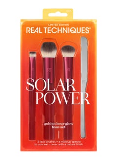 REAL TECHNIQUES Solar Power Golden Hour Glow Base Set 4 Count Multicolor  - Image 1