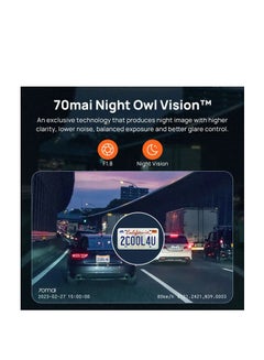 70mai Dash Camera A800S 4K GPS Super High Resolution of 4K UHD Outstanding Image Quality  - Image 3
