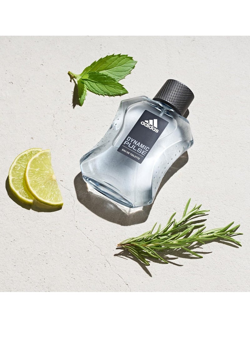 اديداس Dynamic Pulse Aftershave 3.3 fl oz (Pack of 1), Notes of Mint, Apple, and Wood, Men's Fragrance, Long Lasting, Sporty Fragrance, Travel Size 3.3 fl ozFluid Ounce  - Image 4