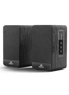 GS813 Wireless Desktop Speakers, 2.0 Channel Bookshelf Speaker with Powerful 20W Output, BT 5.0/3.5mm AUX Connection, Enhanced Bass/Treble Knob Control and TF Card/USB Flash Drive Supported