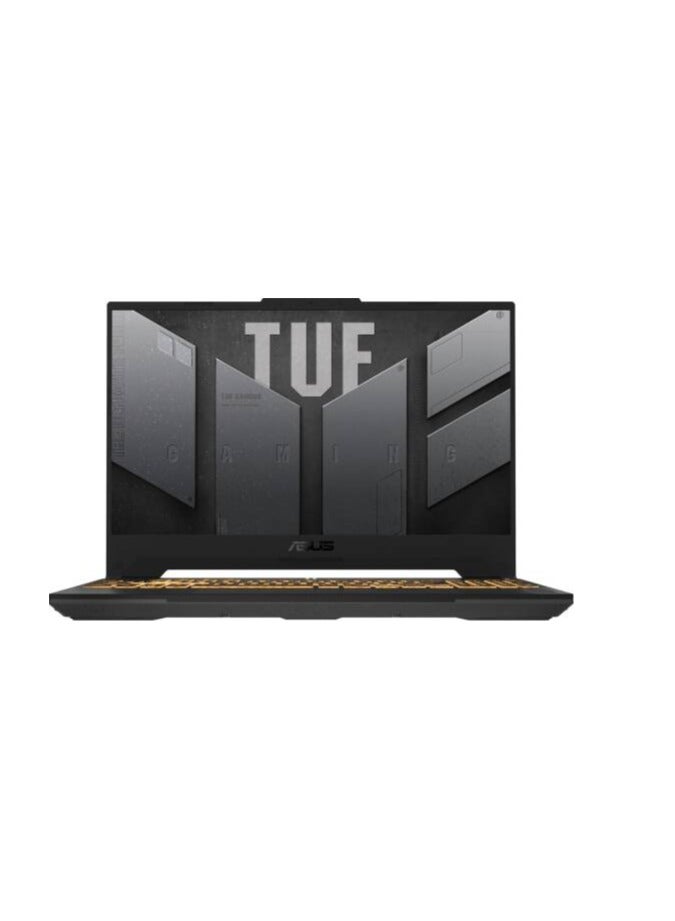 أسوس TUF F15 Gaming Laptop With 15.6-Inch Full HD(1920x1080) 144Hz Display IPS, Core i7-13620H Processor/16GB RAM DDR5/1TB SSD/8GB Nvidia GeForce RTX 4070 Graphics Card/Windows 11 Pro English/Arabic Mecha Grey  - Image 1
