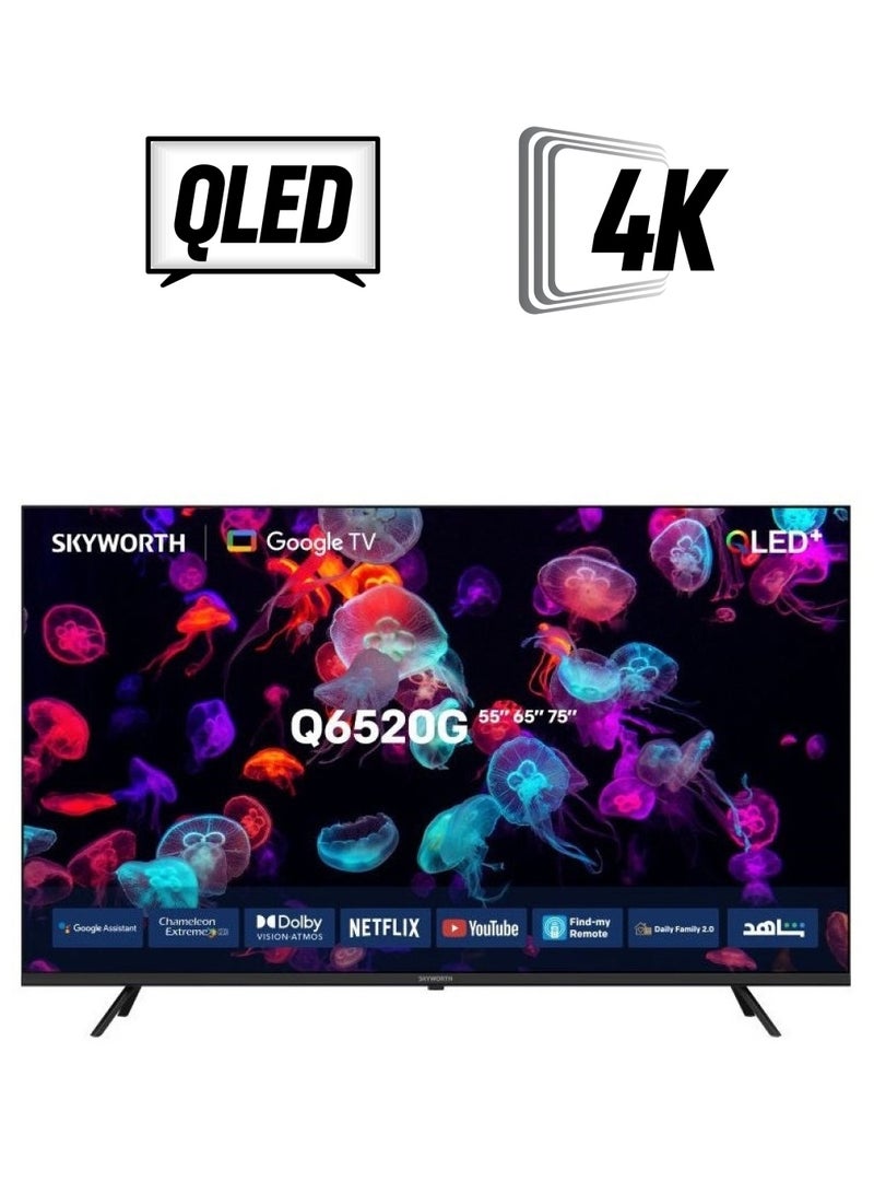 Skyworth SKYWORTH 50Q6520G - 50" QLED+, 60 Hz (Google TV) 50Q6520G BLACK  - Image 1