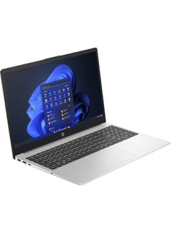 إتش بي 255 G10 Laptop With 15.6 Inch Full HD (1920X1080) Display, AMD Ryzen 5-7530U Processor/16GB RAM DDR4/512GB SSD/DOS(Without Windows)/ English/Arabic Turbo Silver  - Image 2