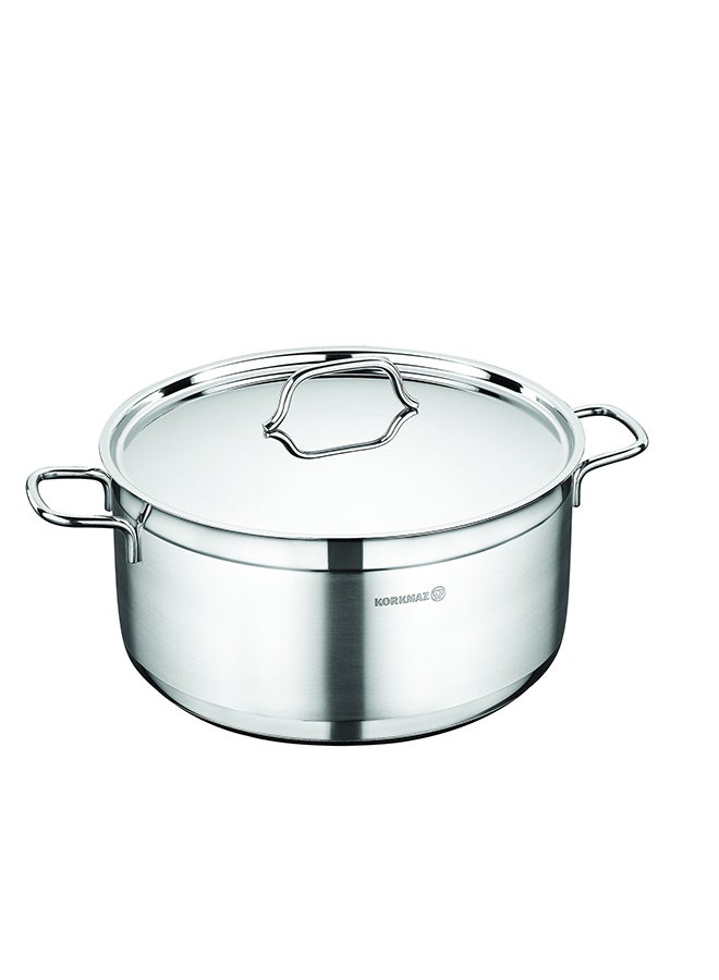 Korkmaz Alfa Stainless Steel Casserole Pot 11.0 l Silver 30x15 cmcm  - Image 1