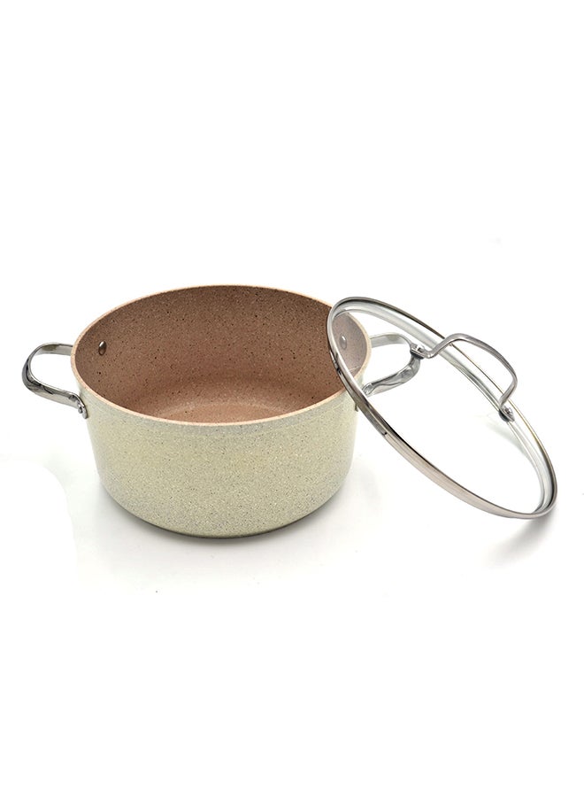 Korkmaz Granita Alu. Stainless Steel Casserole Pot 5.0l Volcanic 24x12.5 cmcm  - Image 3