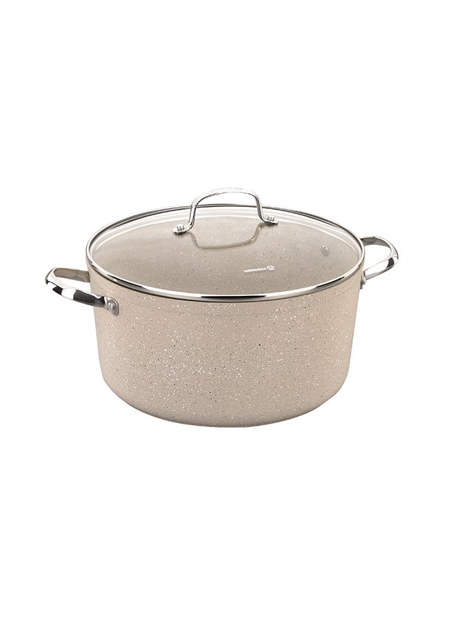 Korkmaz Granita Alu. Stainless Steel Casserole Pot 5.0l Volcanic 24x12.5 cmcm  - Image 1