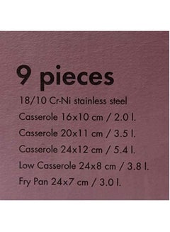 كوركماز Astra Extra 9 pcs. Cookware Set Silver  - Image 4