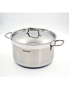 كوركماز Alfa Stainless Steel Casserole Pot 5.5 l Silver 24x12 cmcm  - Image 2