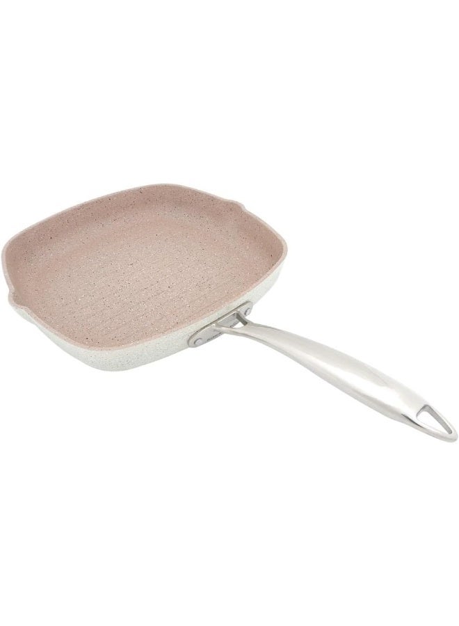 Korkmaz Granita Rectangle Aluminium Grill Frypan Without lid 3.2 l Volcanic 26 cmcm  - Image 4