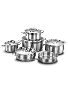 Korkmaz Alfa XL 11-Piece Cookware Set High polished stainless steel 