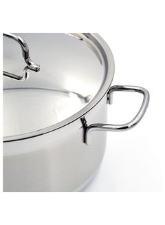كوركماز Alfa Stainless Steel Casserole Pot 3.5 l Silver 20x11 cmcm  - Image 3