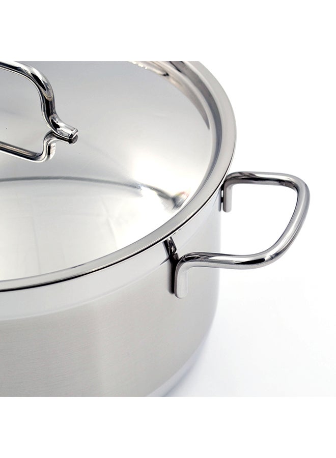 Korkmaz Alfa Stainless Steel Casserole Pot 6.8 l Silver 26x13 cmcm  - Image 3