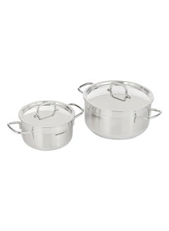 كوركماز Set of 11 Pieces Korkmaz Alfa Stainless Steel Cookware  2Xl Size Silver  - Image 2